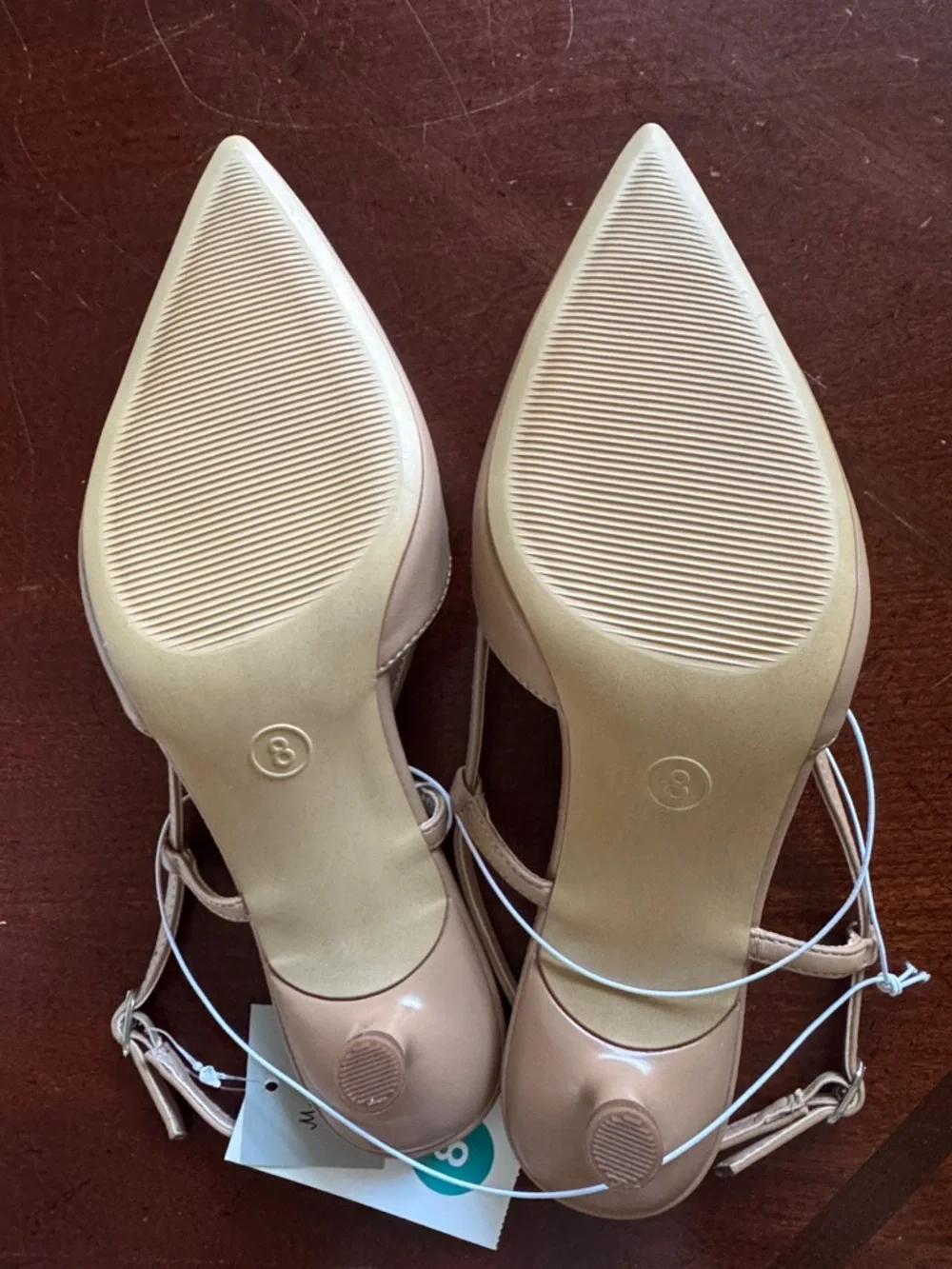 a new day Tan Pointed-Toe Slingback Pumps - Picture 6 of 9